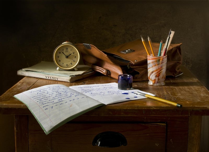 Colorful Desk Arrangement